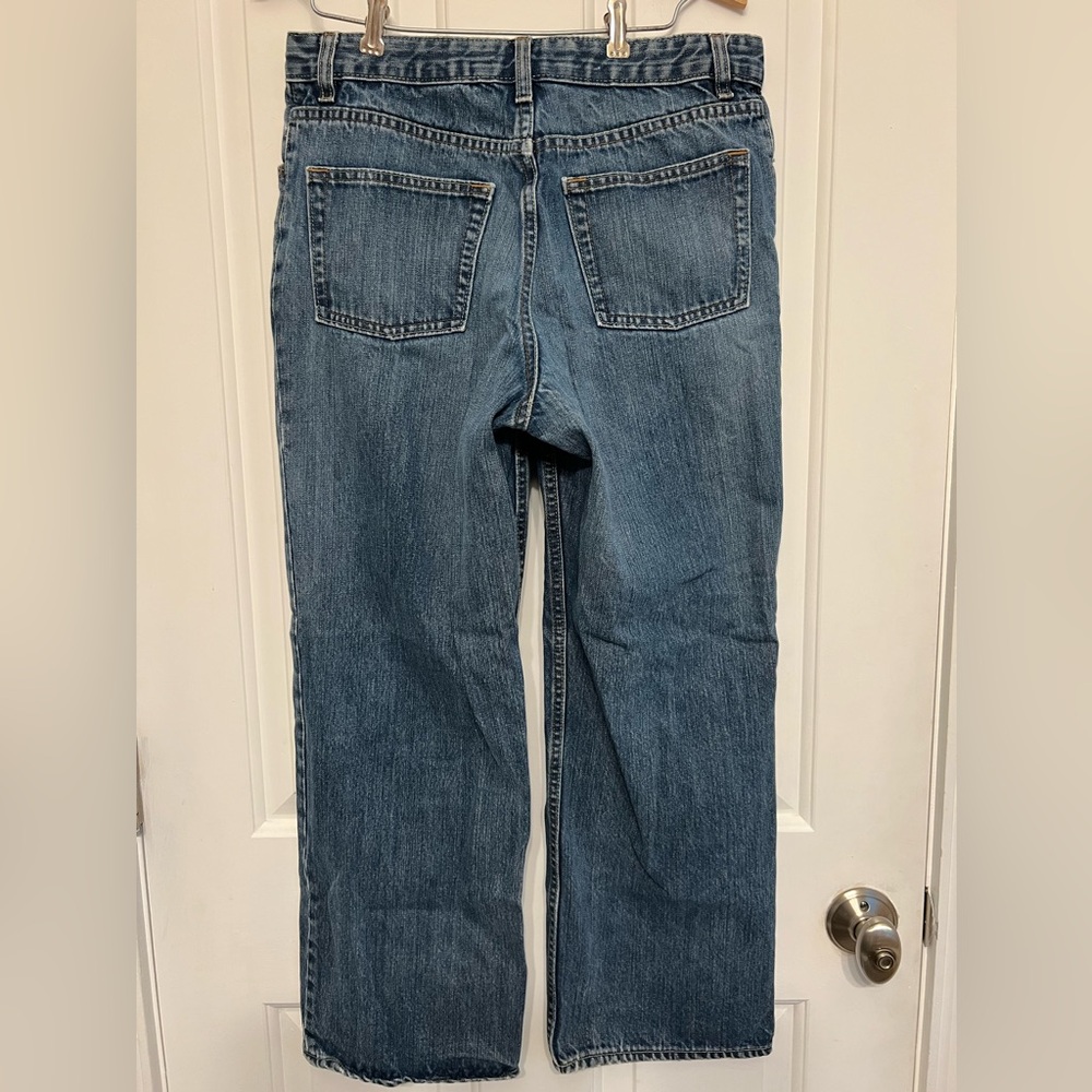 GAP‎ LOOSE FIT 14 HUSKY JEANS ADJUSTABLE ELASTIC INSERT WAISTBAND